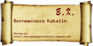 Bornemissza Katalin névjegykártya